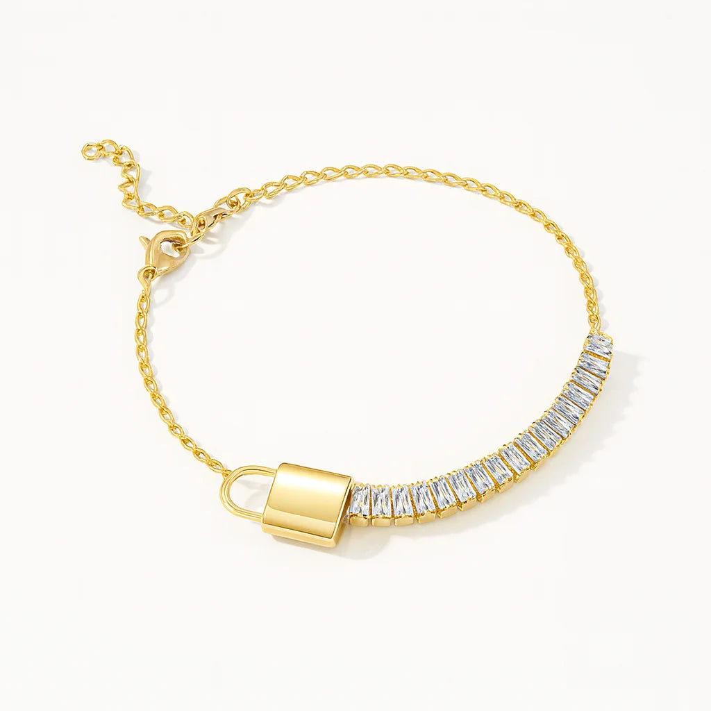 Titanium Steel Butterfly Heart Diamond Bracelet