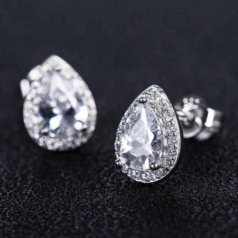 Angel Teardrop Bridesmaid Wedding Jewelry Set