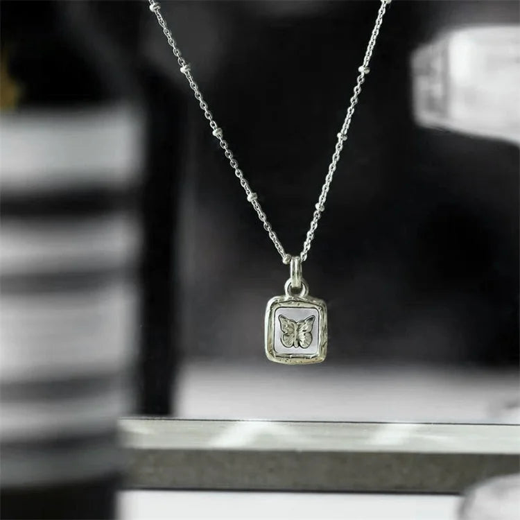 Gold Butterfly Pendant Necklace