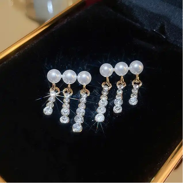 18K Gold Plated Pearl Drop Earrings