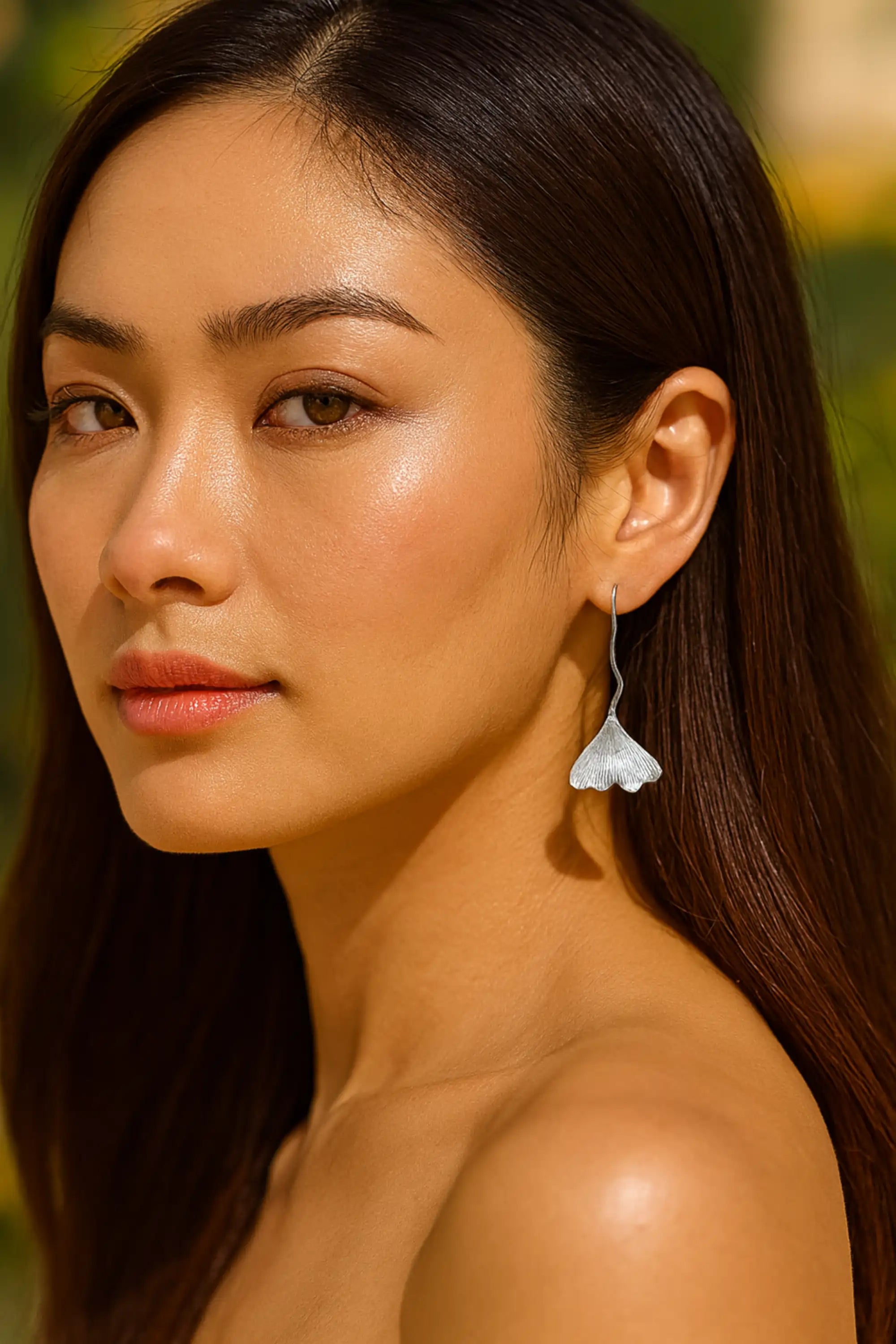 Bohemian Leaf Long Chain Earrings