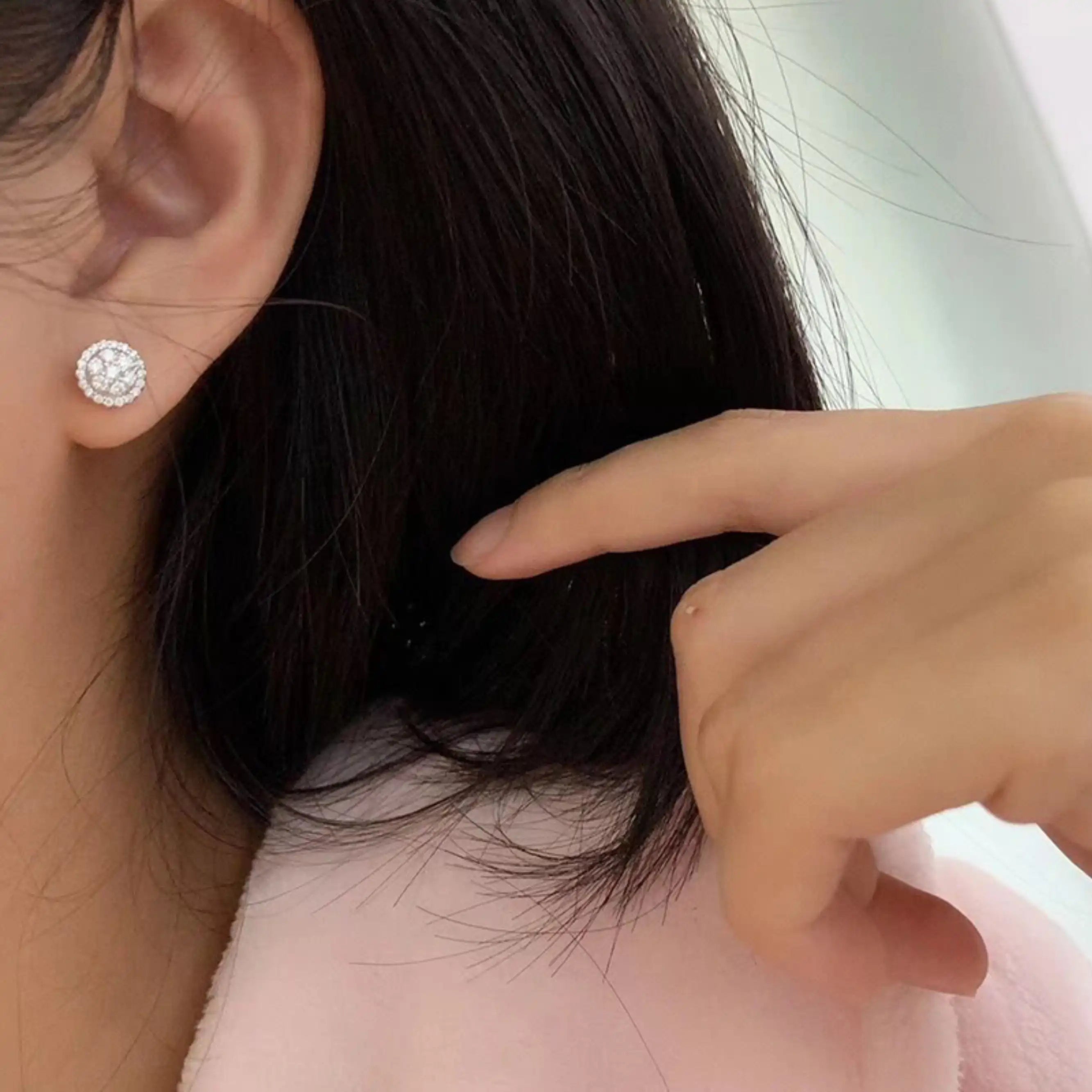5A CZ Engagement Stud Earrings