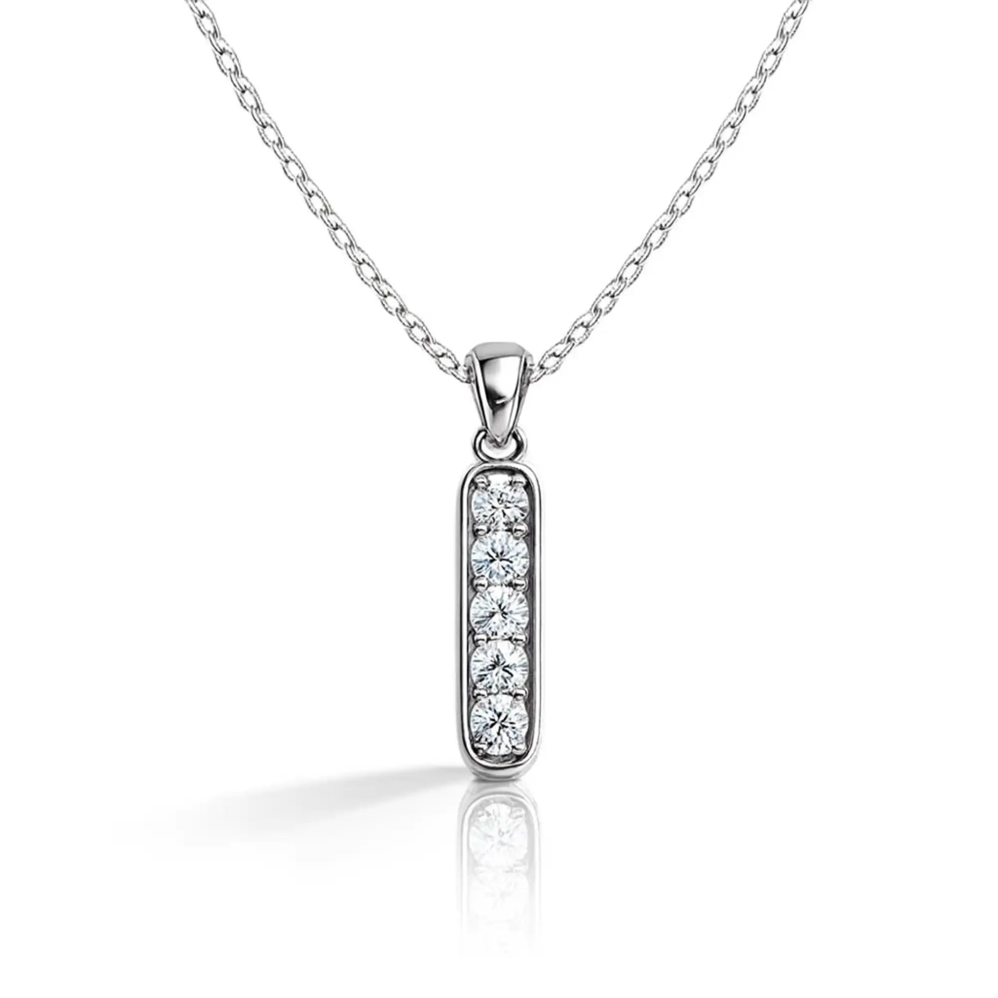 Korean CZ Charm Pendant Necklace
