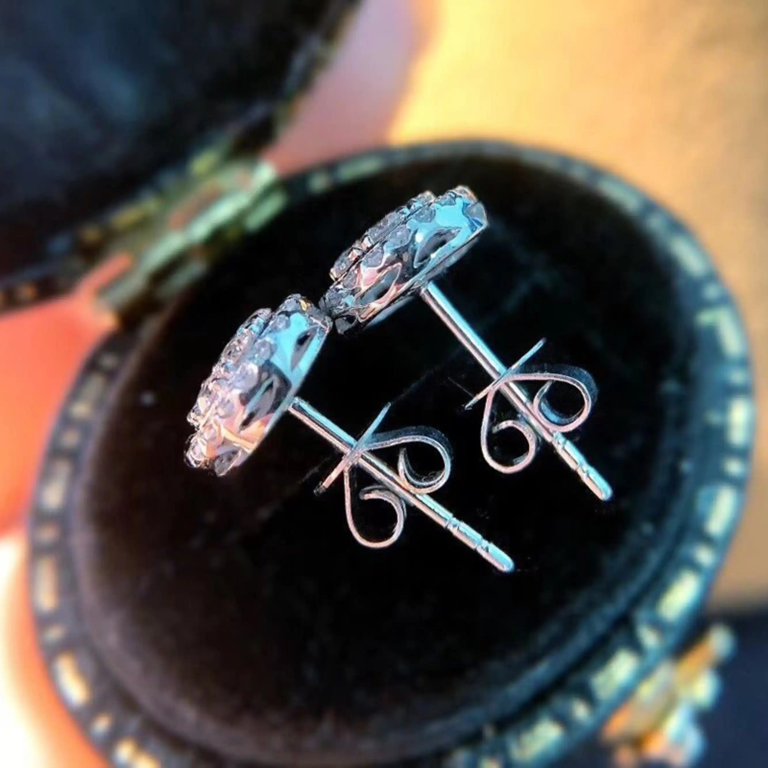 5A CZ Engagement Stud Earrings