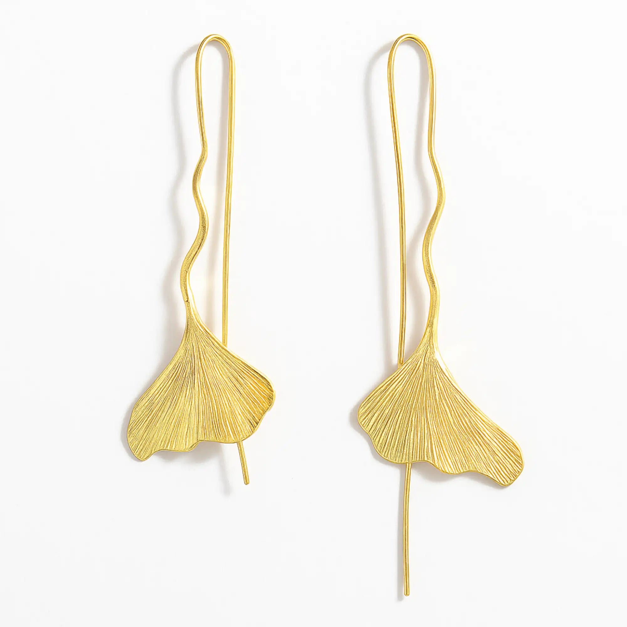 Bohemian Leaf Long Chain Earrings