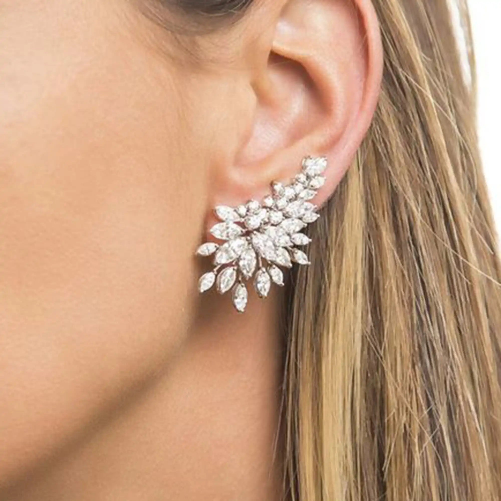 Sparkling CZ Bridal Stud Earrings