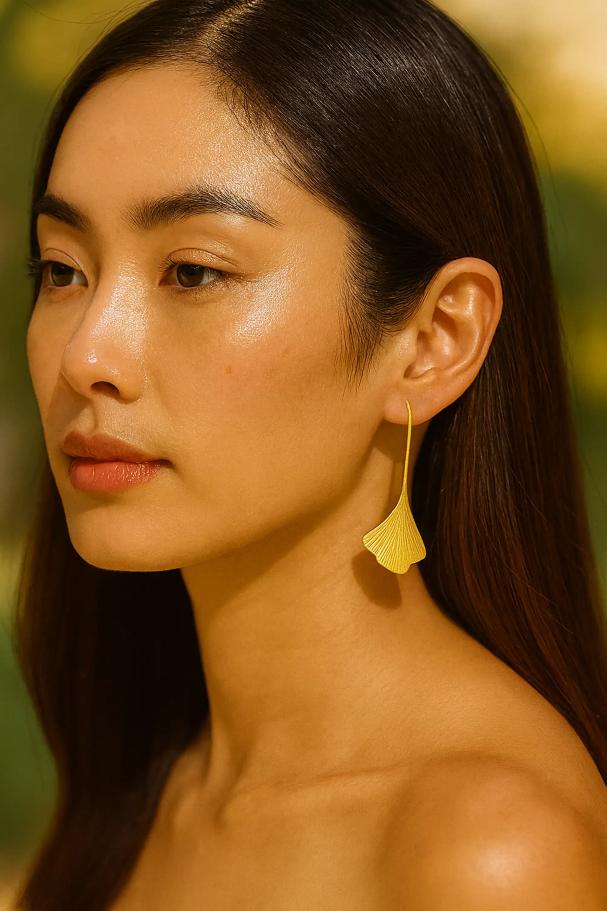 Bohemian Leaf Long Chain Earrings